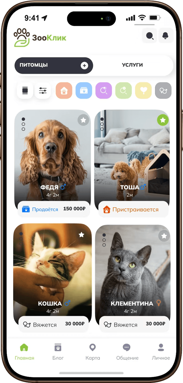 Приложение ЗооКлик